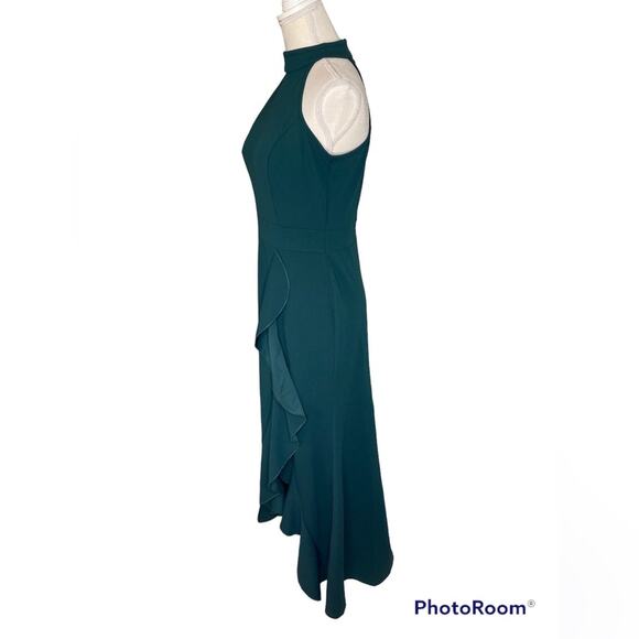 Woosea Hunter Green Evening Dress with Halter Neck M - Picture 2 of 6